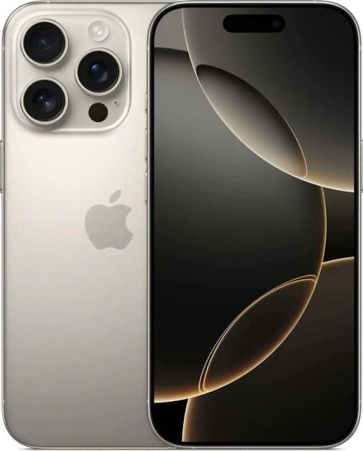 Apple iPhone 16 Pro <MYLW3ZA/A 256Gb Natural Titanium> (A18 Pro,6.3" 2622x1206 OLED,5G+WiFi+BT,48+48+12Mpx+LiDAR)