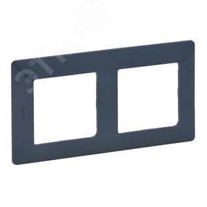 Legrand 754092 Valena LIFE. Рамка "Лазурь". 2-постовая универсальная