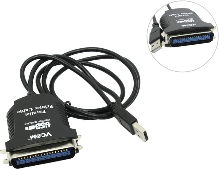 VCOM <VUS7052> Кабель-адаптер USB -> LPT (C36M)