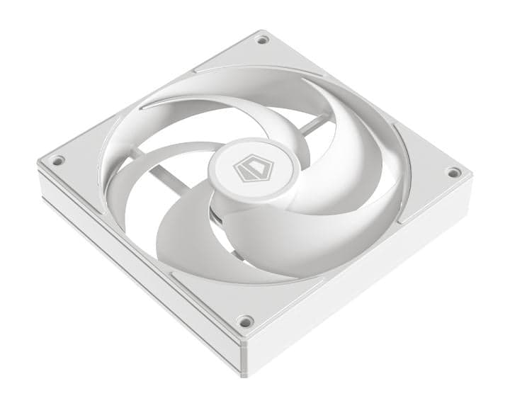 ID-COOLING AS-140-W 140x140x25мм (PWM, резиновые углы, белый, 300-1800об/мин, супертихий) BOX