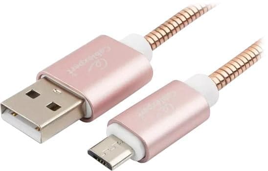 CC-G-mUSB02Cu-0.5M Кабель USB2.0 Cablexpert CC-G-mUSB02Cu-0.5M, AM/microB, серия Gold, 0.5м, золото, блистер