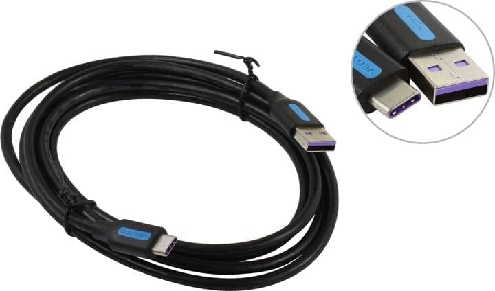Vention <CORBH> Кабель USB 2.0 AM-->USB-C 2м