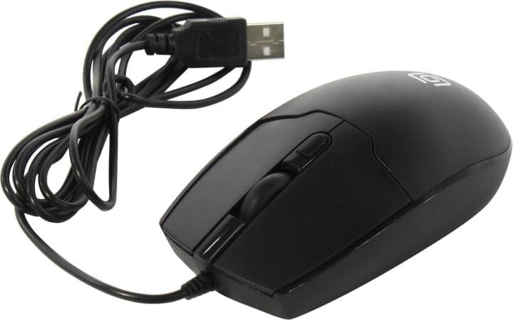 OKLICK Optical Mouse <147M> <Black> (RTL) USB 4btn+Roll <1454525>