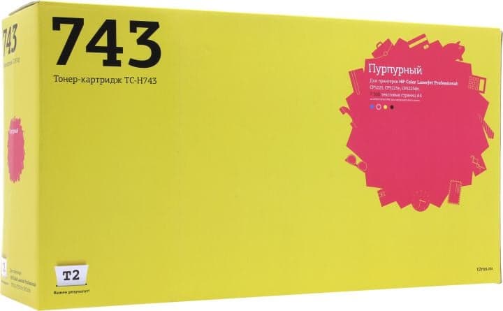 Тонер-картридж T2 TC-H743 Magenta для HP LJ Pro CP5225/5225n/5225dn
