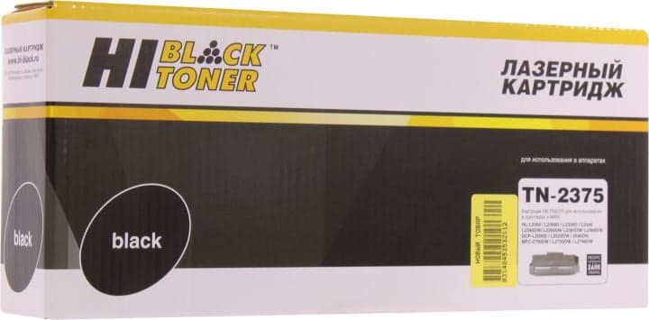 Тонер-картридж Hi-Black HB-TN-2375/2335 Black для Brother HL-L2300/2305/2320/2340/2360