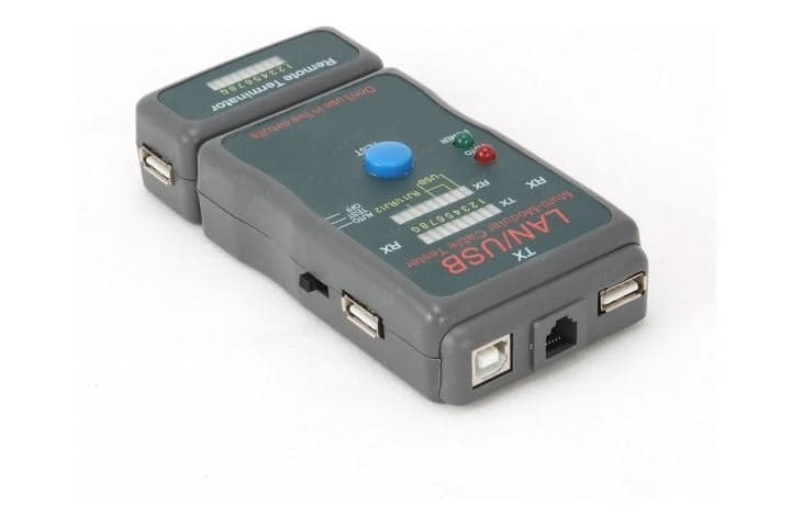 NCT-2 Тестер LAN Cablexpert NCT-2, 100/1000 Base-TX, для UTP, STP, RJ-11, USB-кабеля