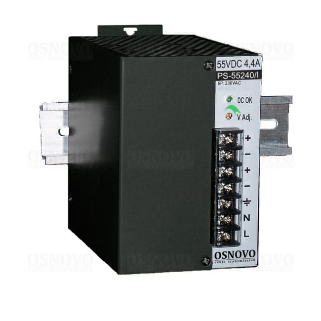 OSNOVO PS-55240/I Промышленный блок питания. DC55V, 4,4A (240W). Диапазон входных напряжений: AC195-265V
