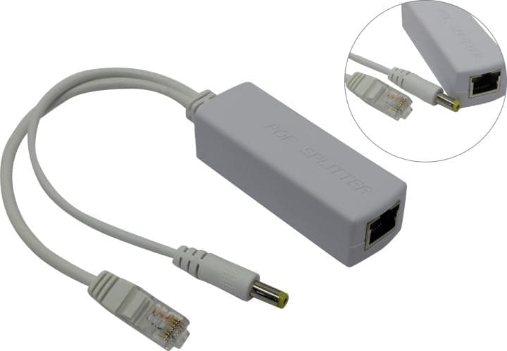 Orient <POE-653R 48V> PoE splitter (Вх. PoE 48V, Вых. DC12V, 1.5A)