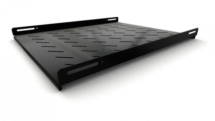 Hyperline <TSH3L-650-RAL9004> Полка 19" стационарная 650 мм, чёрная