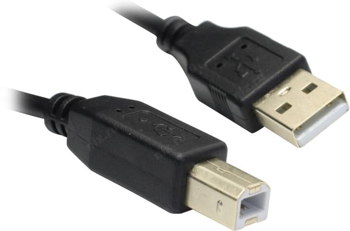 Кабель 5bites UC5010-030A USB2.0, AM/BM, зол.разъемы, ферр.кольца, 3м., черный