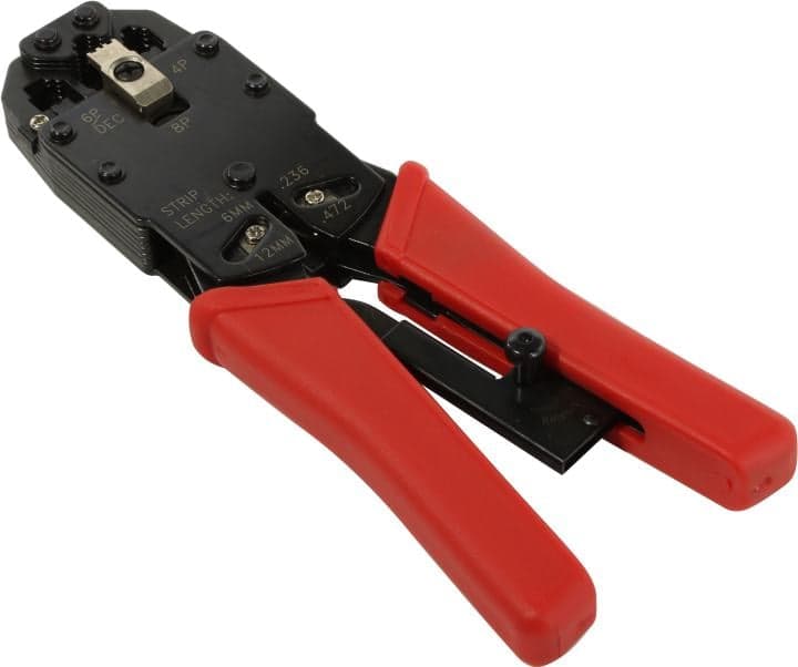 Инструмент TWT-CRI-468R (обжим коннекторов RJ-45, RJ-11/12 с фикс.)