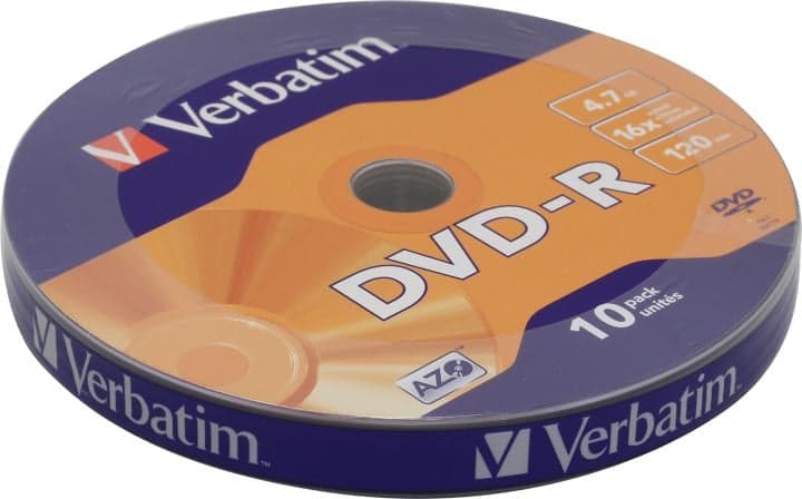 DVD-R Disc Verbatim 4.7Gb 16x <уп. 10 шт> <43729>
