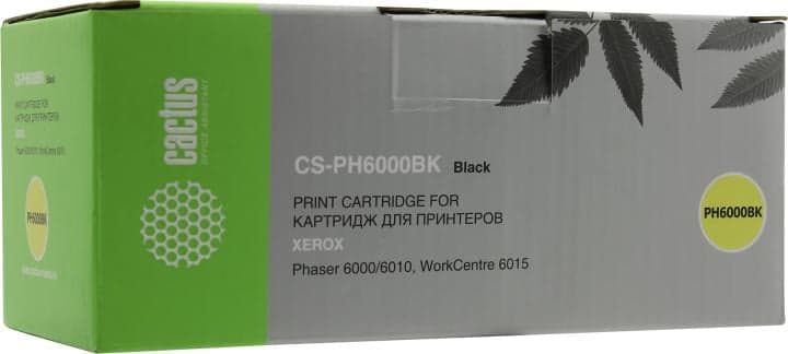 Картридж Cactus CS-PH6000BK Black для Xerox Phaser 6000/6010, WorkCentre 6015