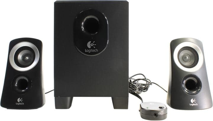 Колонки Logitech Z-313 (RTL) 2.1 Speaker System (25W, пультДУ проводной) <980-000413>