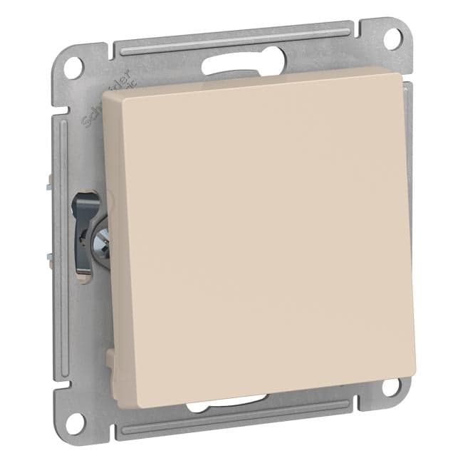 Schneider Electric ATN000261 ATLASDESIGN 1-клавишный ПЕРЕКЛЮЧАТЕЛЬ, сх.6, 10АХ, механизм, БЕЖЕВЫЙ