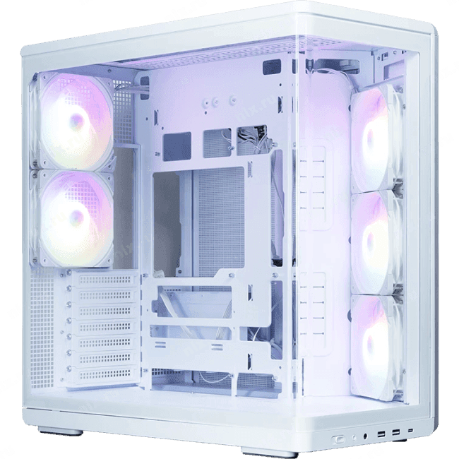 P60 White корпус ZALMAN P60, ATX, WHITE, WINDOW, 2x3.5", 3x2.5", 1xUSB TYPE-C, 2xUSB3.0, SIDE 3x120mm ARGB, REAR 2x120m