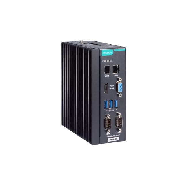 Микрокомпьютер MOXA DRP-A100-E2-T DIN-rail type,Atom x6211E,8GB DDR4,COMx2,LANx2,USB 3.0x3,VGA+HDMI,12/24 VDC