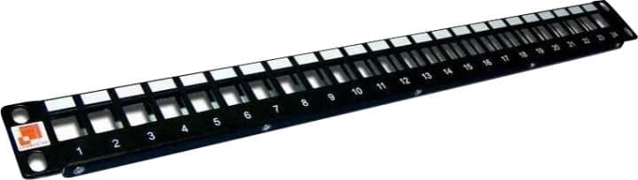 Патч-панель наборная Lanmaster LAN-PPN24OK-UTP 19" 1U 24xRJ45 UTP