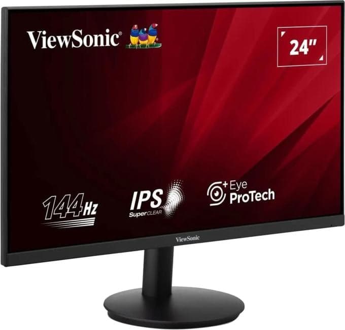 VA24G1-H Монитор ViewSonic 23.8" черный IPS LED 16:9 HDMI матовая 400cd 178гр/178гр 1920x1080 144Hz VGA FHD 2.8кг