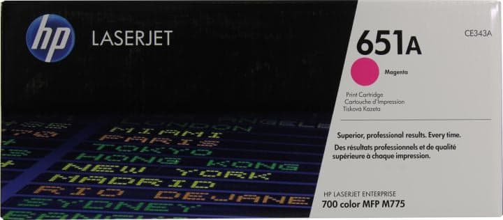 Картридж HP CE343A(C) (№651A) Magenta для HP LJ Enterprise 700 Color MFP M775
