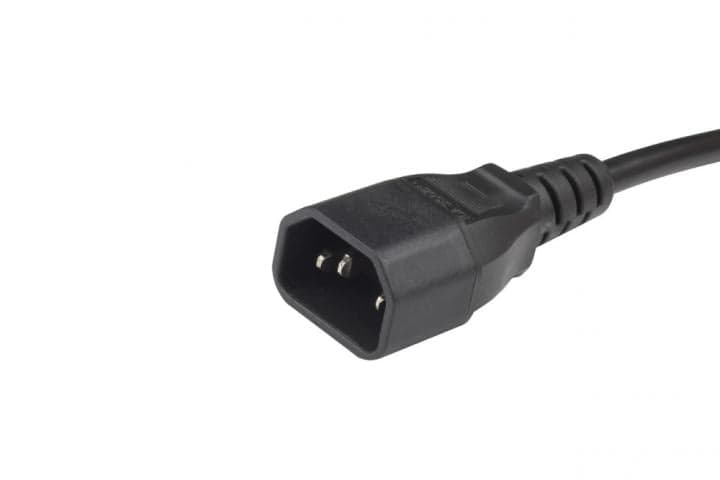 PWC-IEC13-IEC14-5.0-BK Hyperline Кабель питания монит.-ком. IEC 320 C13 - IEC 320 C14 (3x1,0), 10A, прямая вилка, 5м