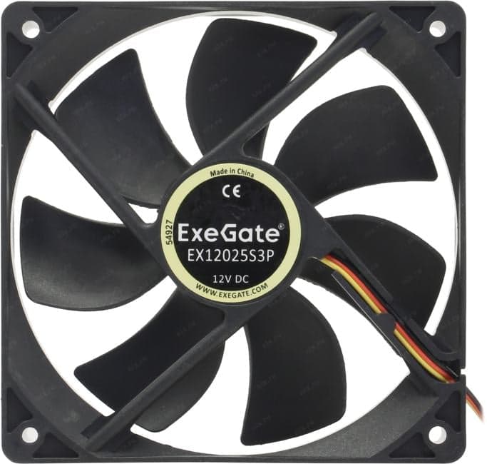 ExeGate <EX166176RUS> EX12025S3P (3пин, 120x120x25мм, 26дБ, 1200об/мин)