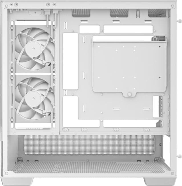 Miditower Deepcool CG380 3F WH <R-CG380-WHAGM3-G> White MicroATX без БП, с окном