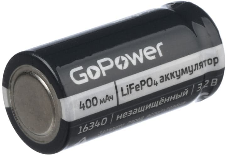 Аккумулятор LI-ION 16340 PK1 3V 00-00019619 650MAH PRD GOPOWER