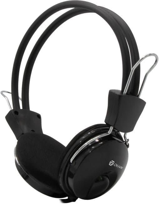 Наушники с микрофоном OKLICK HS-M200 <Black> (шнур 1.8м) <1532011>