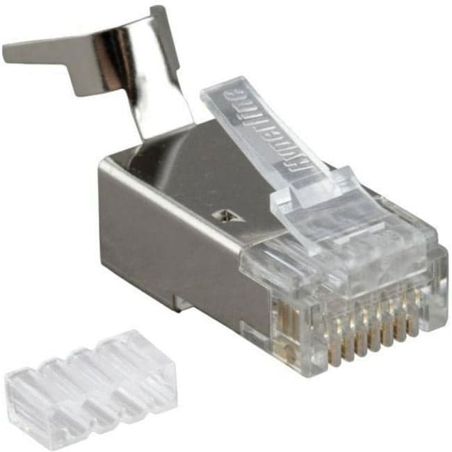 Hyperline <PLUG-8P8C-UV-C6-TW-SH-10> Разъём экранированный RJ-45(8P8C) Кат.6 (уп-ка 10шт)