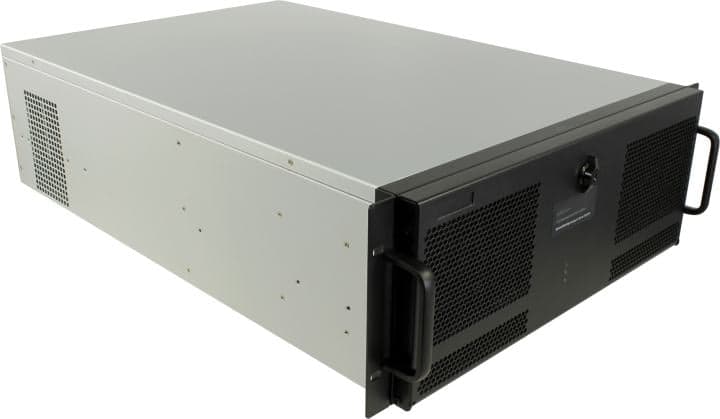 Server Case 4U Procase <GE401L-B-0> Black E-ATX, без БП, LCD display, с дверцей