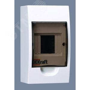 DEKraft 31008DEK Корпус пласт. навесной 4 модуля, IP41, ЩРН-П-4
