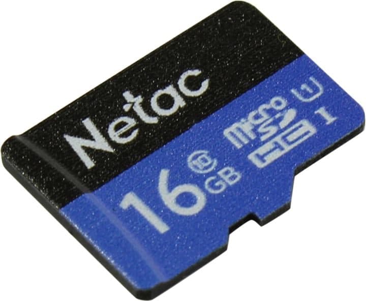 Netac <NT02P500STN-016G-S> microSDHC Memory Card 16Gb UHS-I U1 Class 10