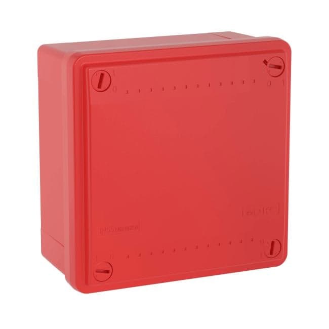 Коробка распределительная DKC 53811 с гладкими стенками, IP56, 100х100х50мм, цвет красный, "Express"
