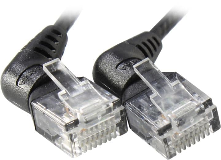 Vention <IBOBH> Patch Cord UTP кат.6a 2м, чёрный, угловой