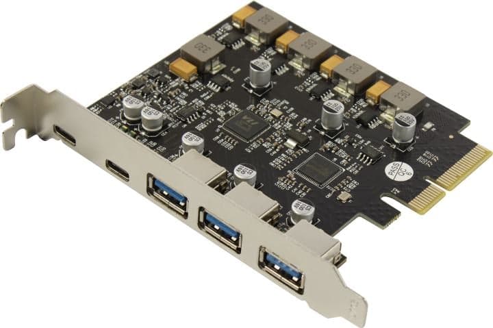 Orient AM-U3142PE-3A2C (RTL) PCI-Ex4, USB3.2, 3 port-ext, USB3.2-C 2 port-ext
