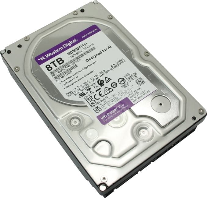 HDD 8 Tb SATA 6Gb/s Western Digital Purple Pro <WD8002PURP> 3.5"