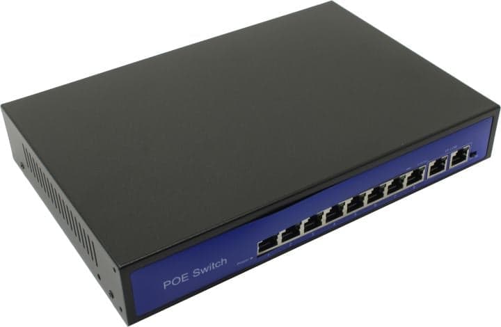 Orient <SWP-7508POE/2P PS+> (8UTP 100Mbps PoE, 2Uplink)