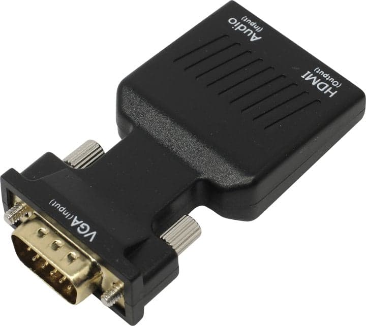 VGA to HDMI Converter VGA(15M)+audio--> HDMI (F) (питание microUSB)