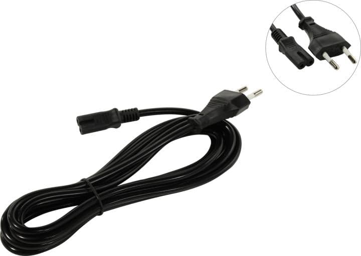 5bites Кабель питания PC305-30A IEC-320-C7 / CEE 7/16 / 220V / 2G*0.50MM / 3M