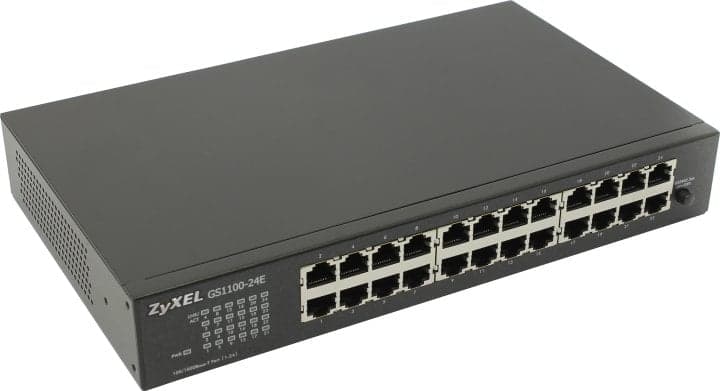 ZYXEL <GS1100-24E> Неуправляемый коммутатор (24UTP 1000Mbps)