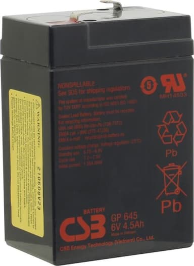Аккумулятор CSB GP 645 (6V, 4.5Ah) для UPS