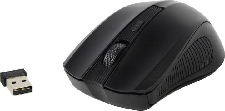 SVEN Wireless Optical Mouse <RX-400W Black> (RTL) USB 4btn+Roll