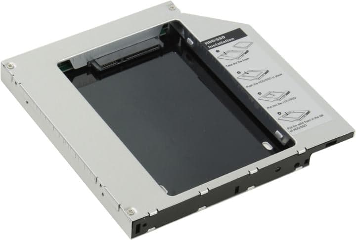 AgeStar <SSMR2S> Шасси для 2.5” SATA HDD 9.5/7мм для установки в SATA 12.7мм отсек оптического привода ноутбука