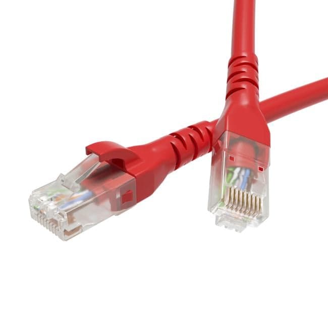Кабель патч-корд U/UTP 5e кат. 1м. DKC RN5EUU4510RD LSZH, красный, "RAM telecom"