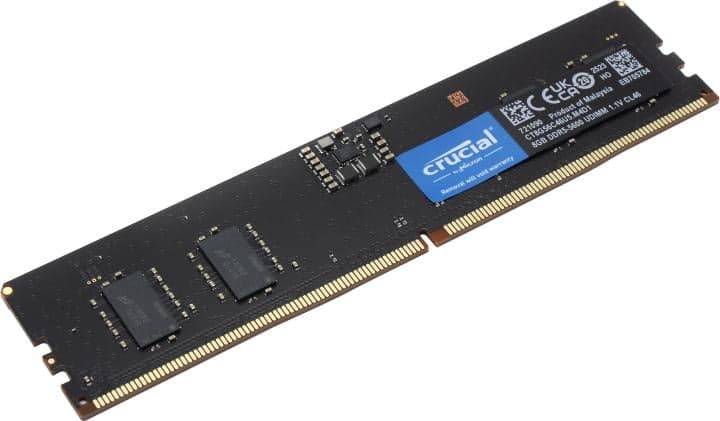 Crucial <CT8G56C46U5> DDR5 DIMM 8Gb <PC5-44800> CL46