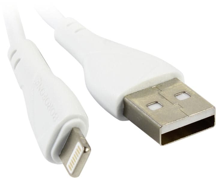 BOROFONE BX121 White <123030> Кабель USB AM --> Lightning 1м