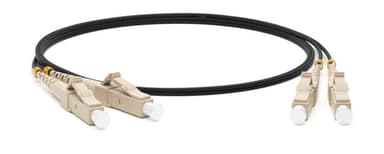 Hyperline <FC-D2-50-LC/PR-LC/PR-H-3M-LSZH-BK> Patch cord ВО, LC-LC, duplex, MM 50/125 3м
