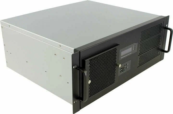 PI400L-B-0 Корпус серверный 4U, сталь 1.6мм, черный, без блока питания PS/2, глубина 660мм, MB 12"x13"