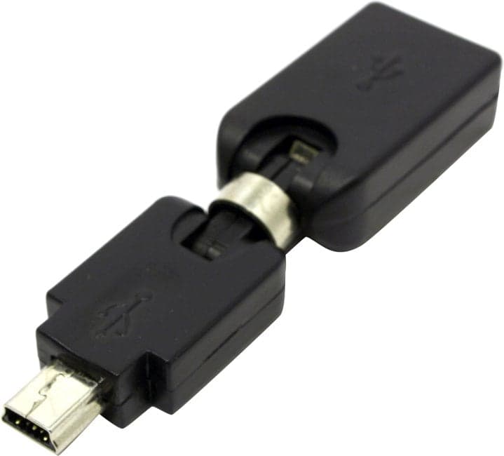 Espada <EmUSBM/USB2AF>/<EUSB2fmnUSBm360> Переходник miniUSB BM-> USB2.0 AF поворотный в двух плоскостях